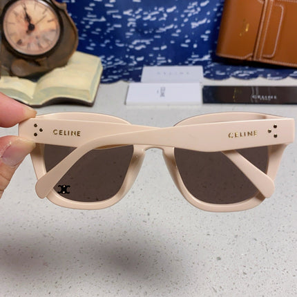 SQUARE SUNGLASS 575841 IN NUDE ACETATE