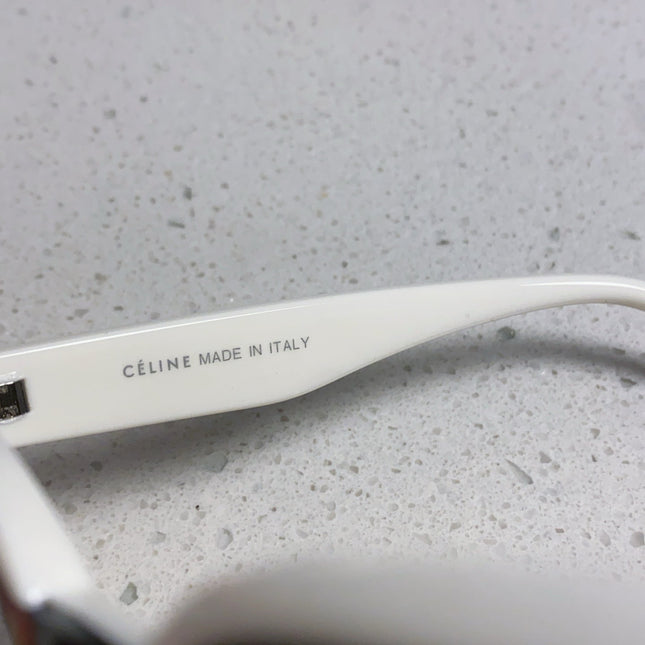 SQUARE SUNGLASS 575842 IN WHITE ACETATE