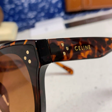 SQUARE SUNGLASS 575844 IN HAVANA ACETATE