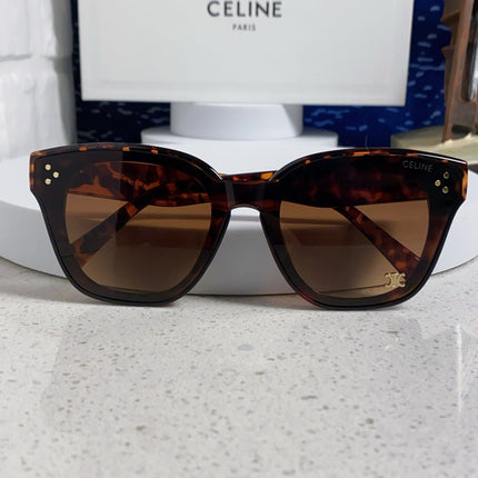 SQUARE SUNGLASS 575844 IN HAVANA ACETATE