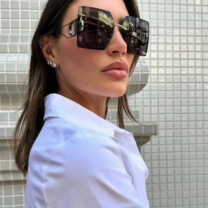 30MONTAIGNE S7U SUNGLASS 578111 IN BLACK METAL GREY LENSES