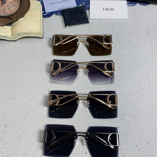 30MONTAIGNE S7U SUNGLASS 578108 IN GOLD METAL BROWN LENSES