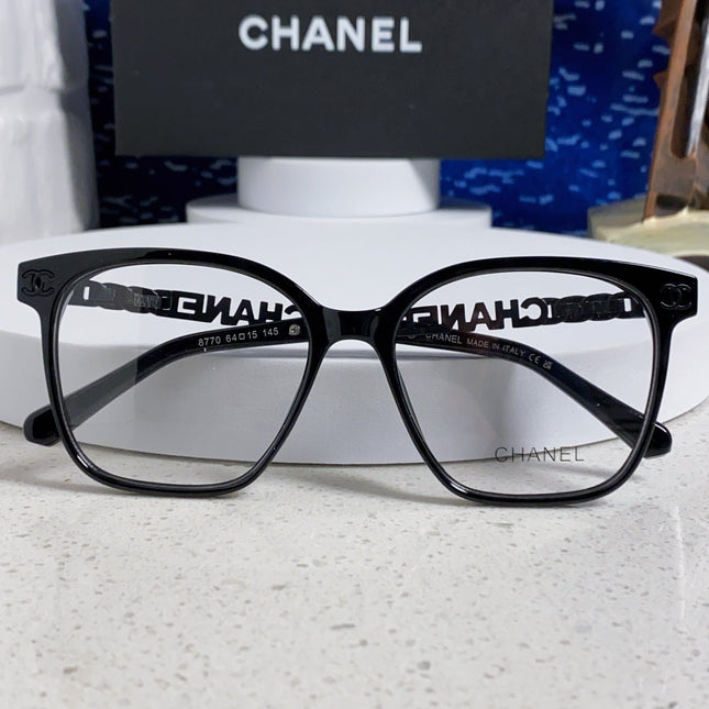 SQUARE SUNGLASSES 632029 IN BLACK ACETATE BLACK LOGO ON FRAME