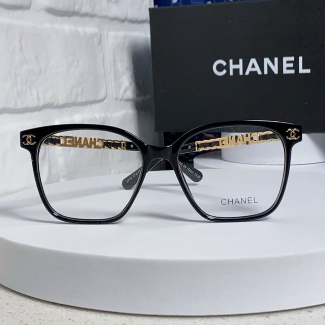 SQUARE SUNGLASSES 632030 IN BLACK ACETATE CLEAR LENSES