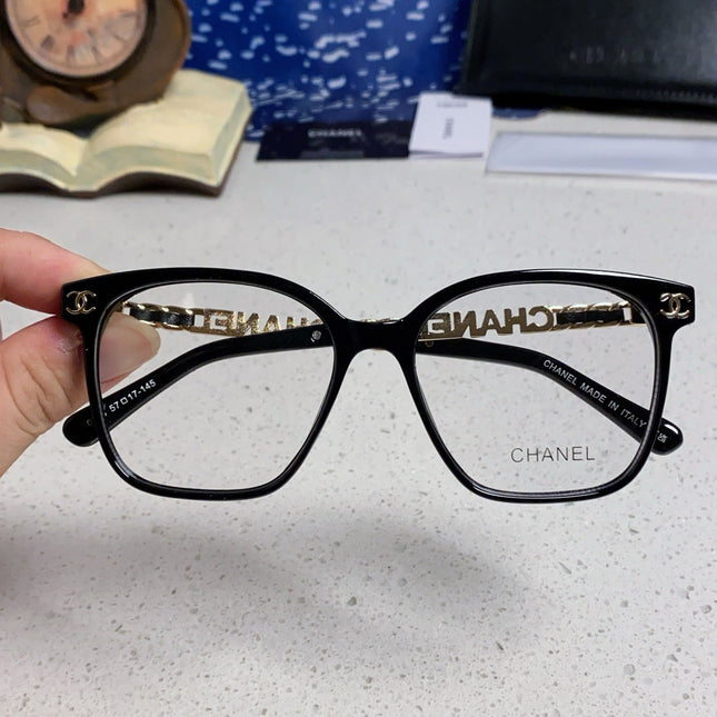 SQUARE SUNGLASSES 632030 IN BLACK ACETATE CLEAR LENSES