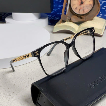 SQUARE SUNGLASSES 632030 IN BLACK ACETATE CLEAR LENSES