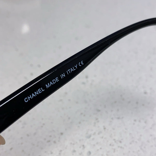 SQUARE SUNGLASSES 3392 IN BLACK ACETATE BLACK LENSES