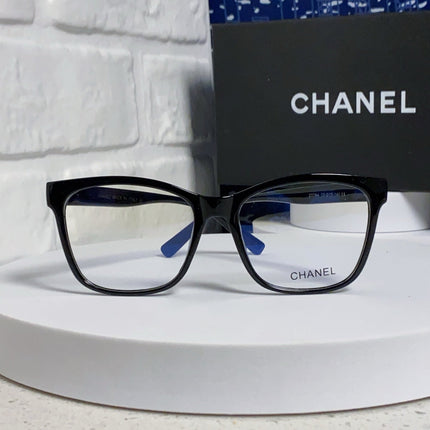 SQUARE SUNGLASSES 3392 IN BLACK ACETATE CLEAR LENSES