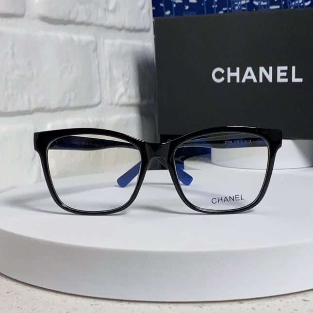 SQUARE SUNGLASSES 3392 IN BLACK ACETATE CLEAR LENSES