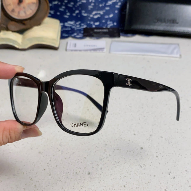 SQUARE SUNGLASSES 3392 IN BLACK ACETATE CLEAR LENSES