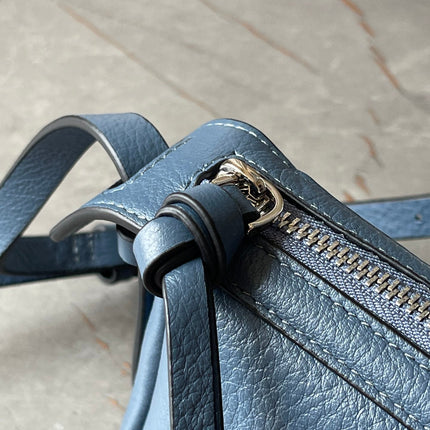 SIMPLY MINI 22 IN FIORD BLUE GRAINED CALFSKIN