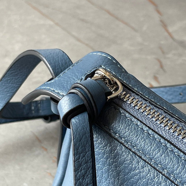SIMPLY MINI 22 IN FIORD BLUE GRAINED CALFSKIN