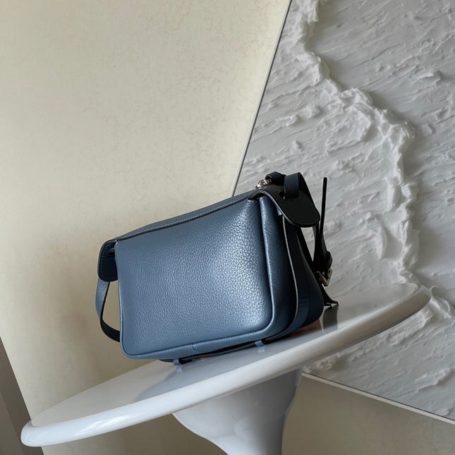 SIMPLY MINI 22 IN FIORD BLUE GRAINED CALFSKIN