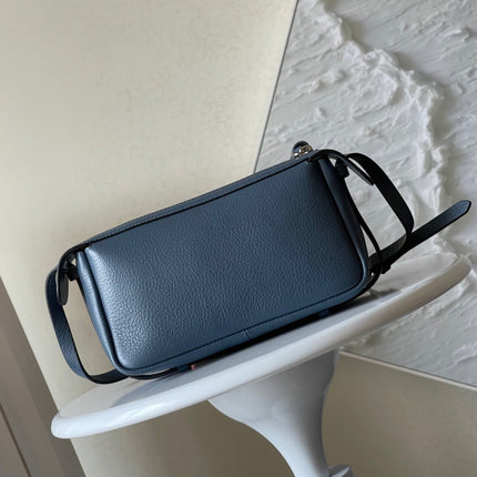 SIMPLY MINI 22 IN FIORD BLUE GRAINED CALFSKIN