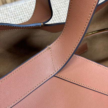 Y TOTE BAG 39 IN TAWNY BROWN CALFSKIN