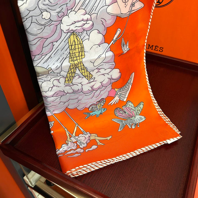 HERMES 25S SCARF 90 IN SILK 724702