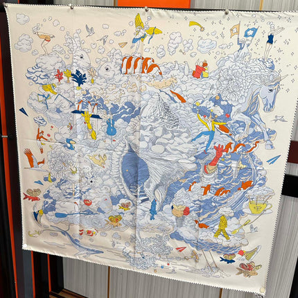 HERMES 25S SCARF 90 IN SILK 724703