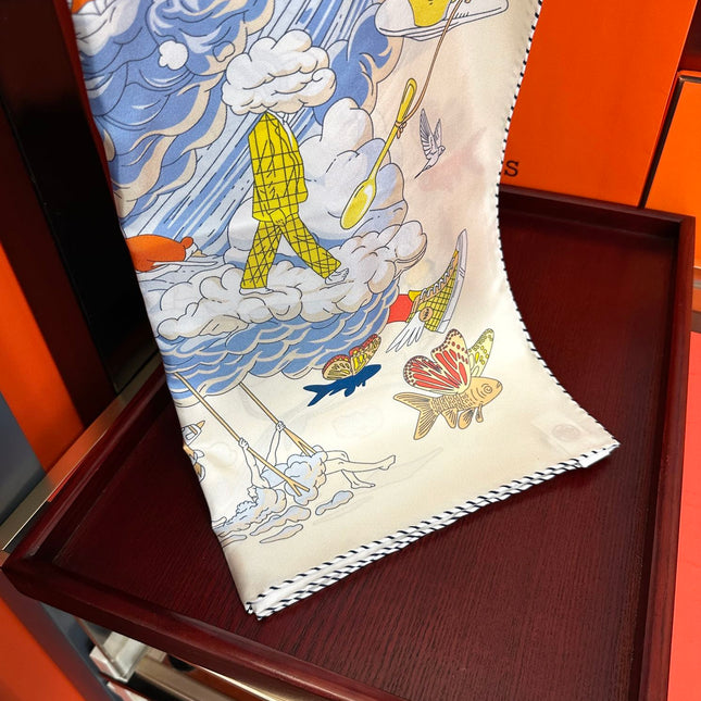 HERMES 25S SCARF 90 IN SILK 724703