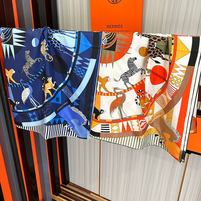 HERMES 25S SCARF 90 IN SILK 006
