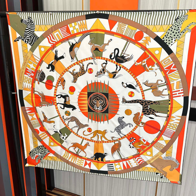 HERMES 25S SCARF 90 IN SILK 006
