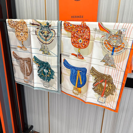 HERMES 25S SCARF 90 IN SILK 001