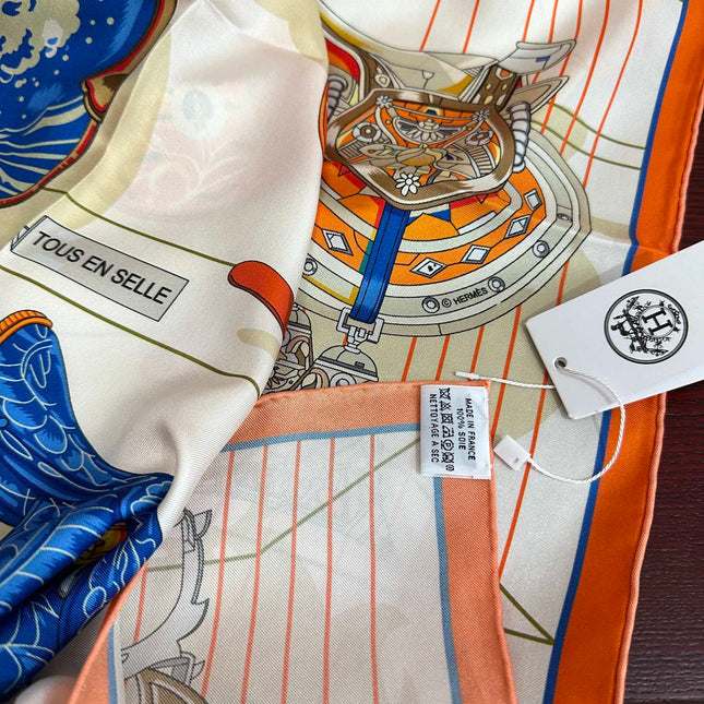 HERMES 25S SCARF 90 IN SILK 002