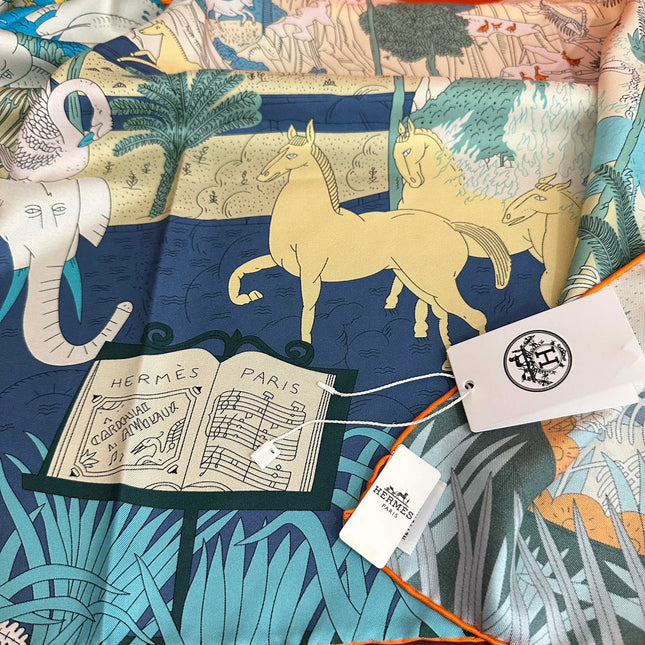 HERMES 25S SCARF 90 IN SILK 727407