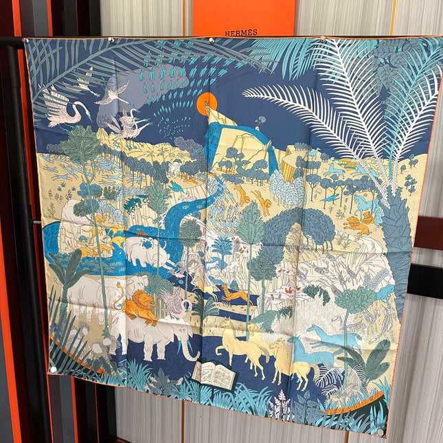 HERMES 25S SCARF 90 IN SILK 727407