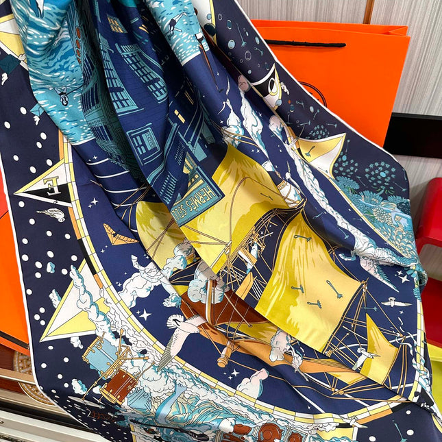 HERMES 25S SCARF 90 IN SILK 730531