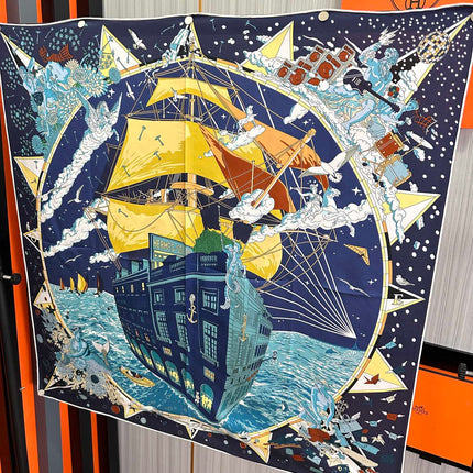 HERMES 25S SCARF 90 IN SILK 730531