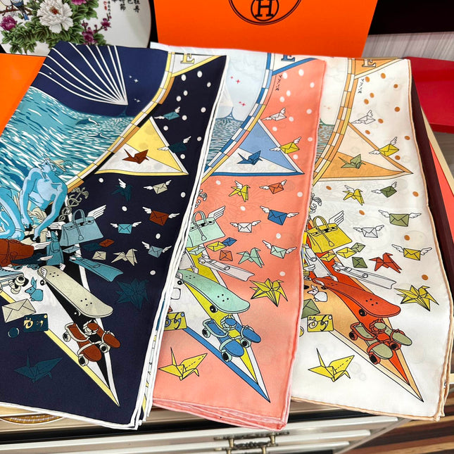 HERMES 25S SCARF 90 IN SILK 730532