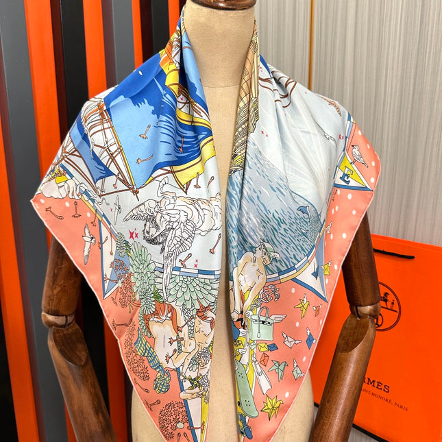 HERMES 25S SCARF 90 IN SILK 730532