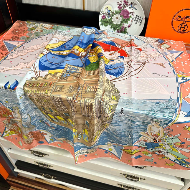 HERMES 25S SCARF 90 IN SILK 730532