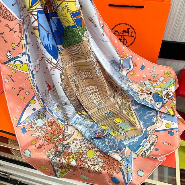 HERMES 25S SCARF 90 IN SILK 730532