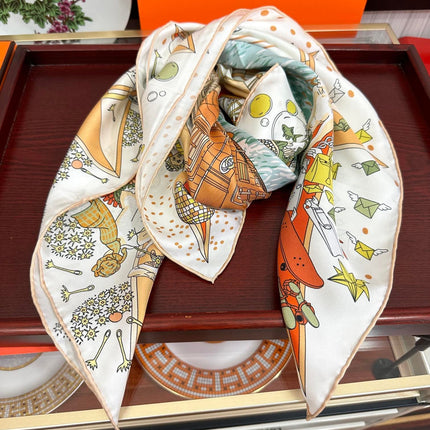 HERMES 25S SCARF 90 IN SILK 730533