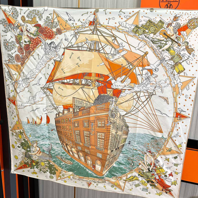 HERMES 25S SCARF 90 IN SILK 730533