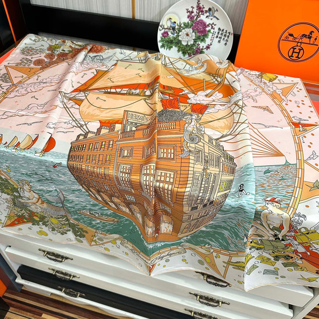 HERMES 25S SCARF 90 IN SILK 730533