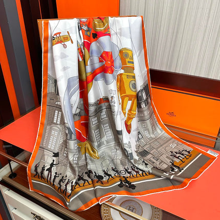 HERMES 25S SCARF 90 IN SILK 730546