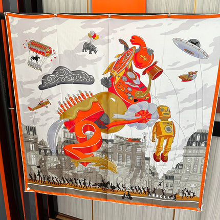 HERMES 25S SCARF 90 IN SILK 730546