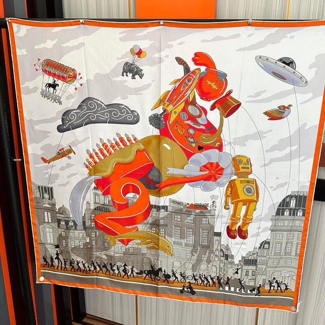 HERMES 25S SCARF 90 IN SILK 730546