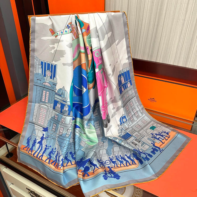 HERMES 25S SCARF 90 IN SILK 730547