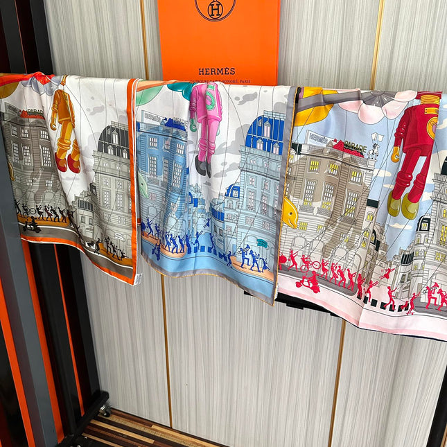 HERMES 25S SCARF 90 IN SILK 730548