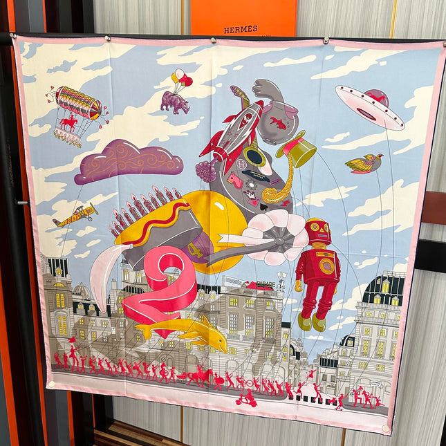 HERMES 25S SCARF 90 IN SILK 730548