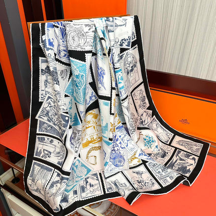 HERMES 25S SCARF 90 IN SILK 732033