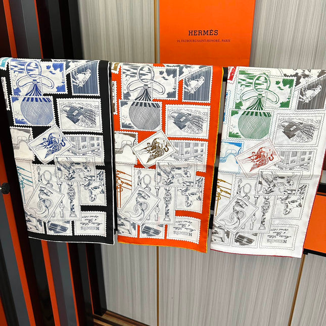 HERMES 25S SCARF 90 IN SILK 732033