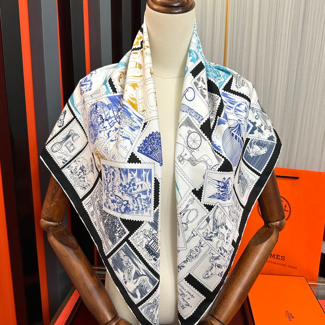 HERMES 25S SCARF 90 IN SILK 732033