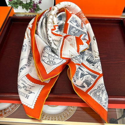 HERMES 25S SCARF 90 IN SILK 732034