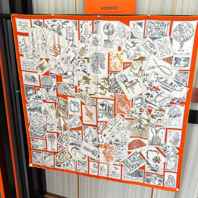 HERMES 25S SCARF 90 IN SILK 732034