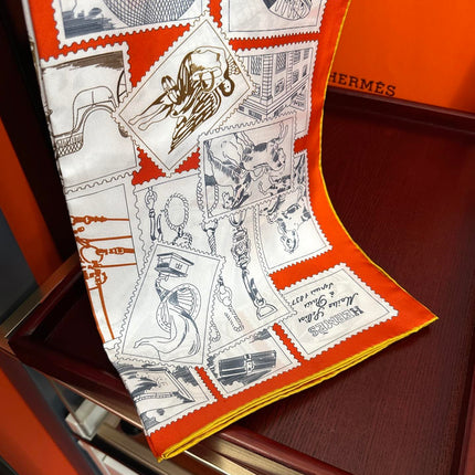 HERMES 25S SCARF 90 IN SILK 732034