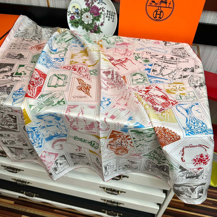 HERMES 25S SCARF 90 IN SILK 732035